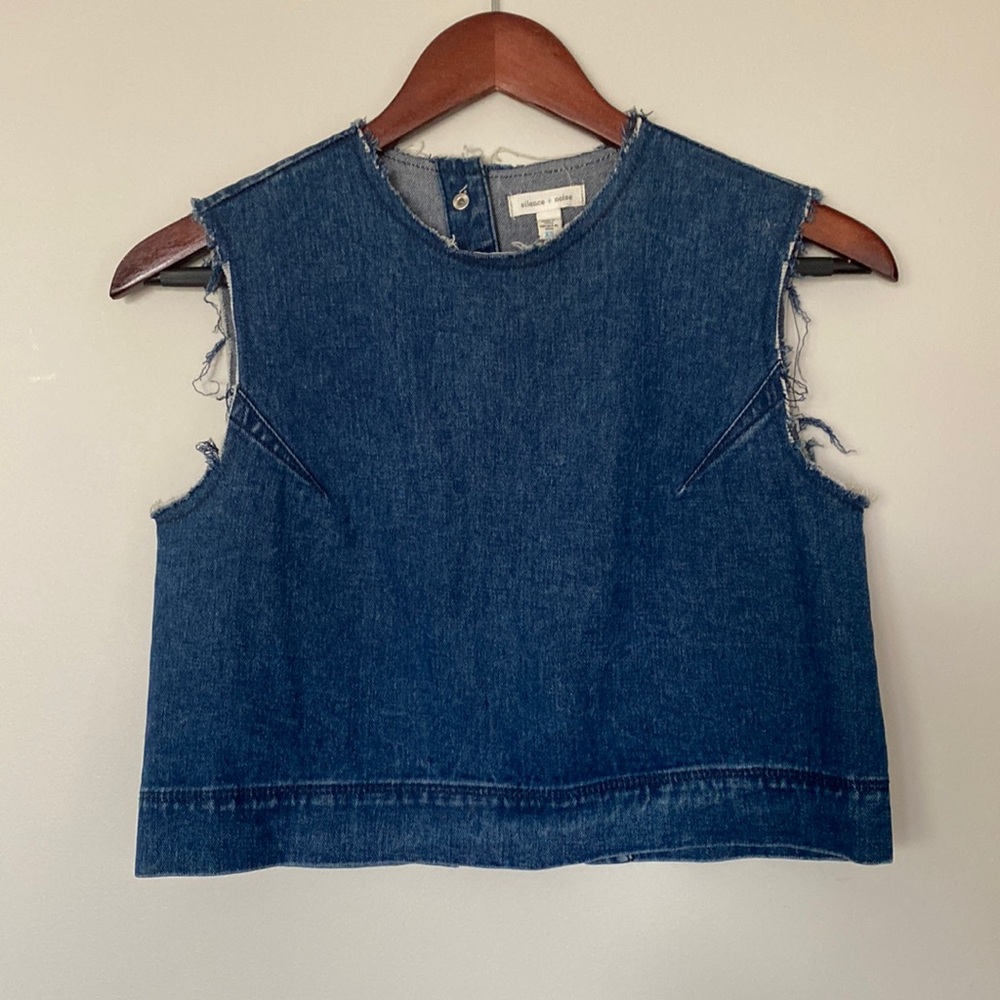 Jean Crop Top
